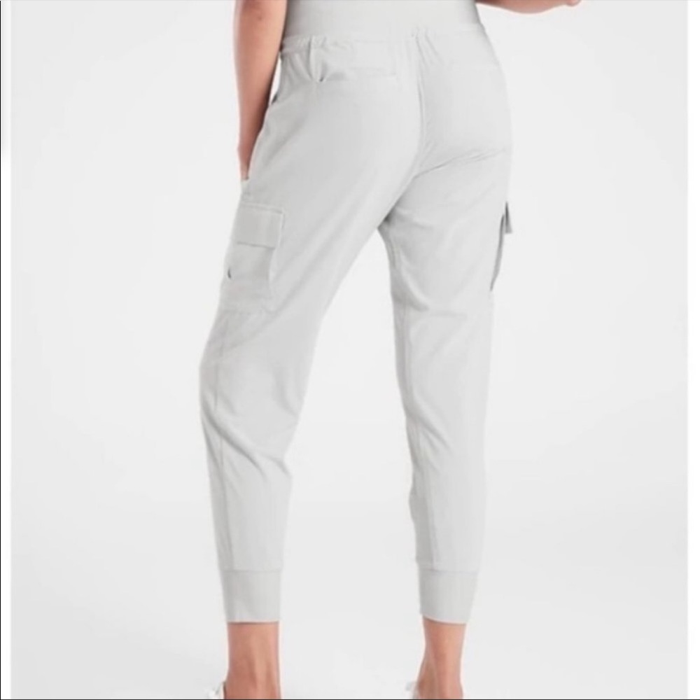 Athleta Light Gray Track Pants
